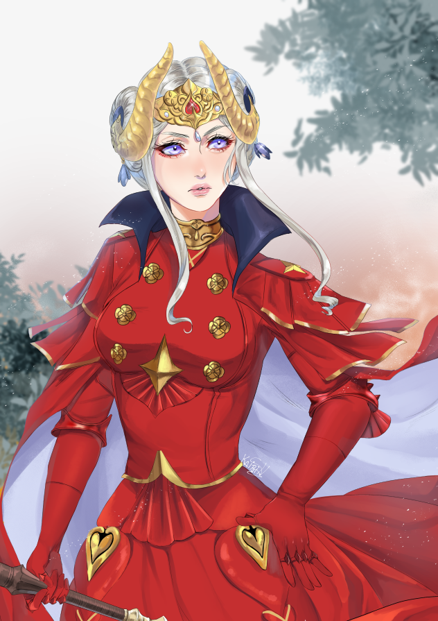 edelgard von hresvelg (fire emblem and 1 more) drawn by kairiwhisper