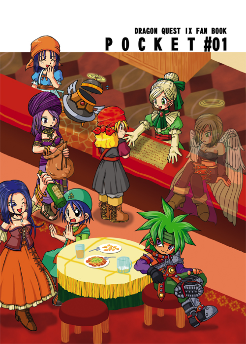ruida, rikka, raviel, roxanne, mage, and 2 more (dragon quest and 1 more) drawn by igamono