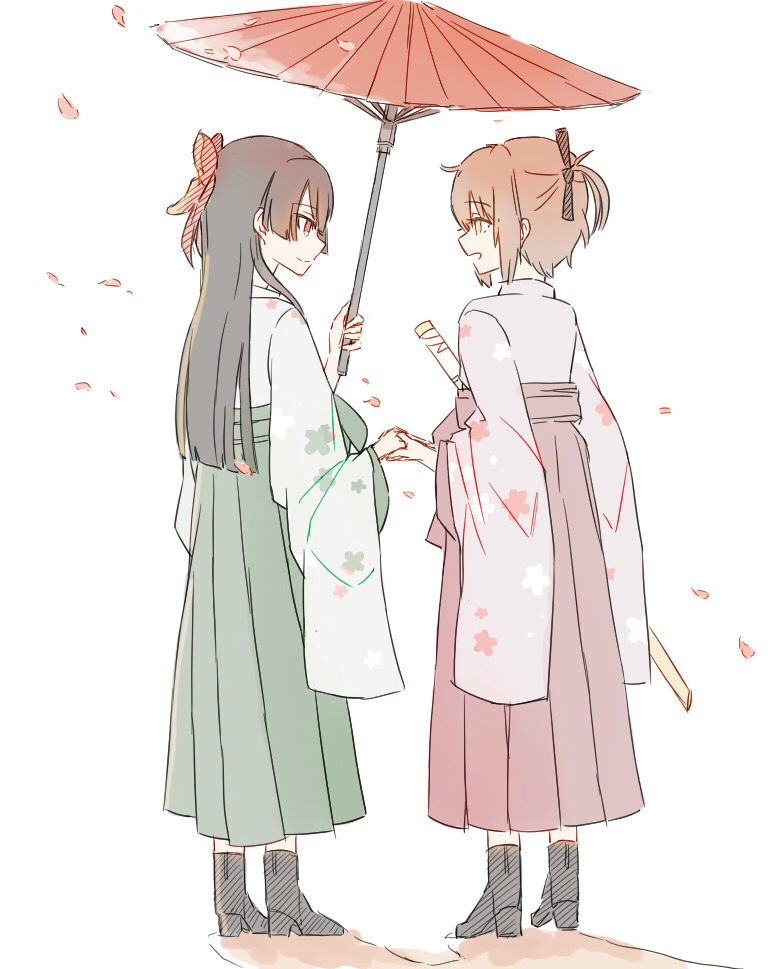 etou kanami and juujou hiyori (toji no miko) drawn by lionet0806