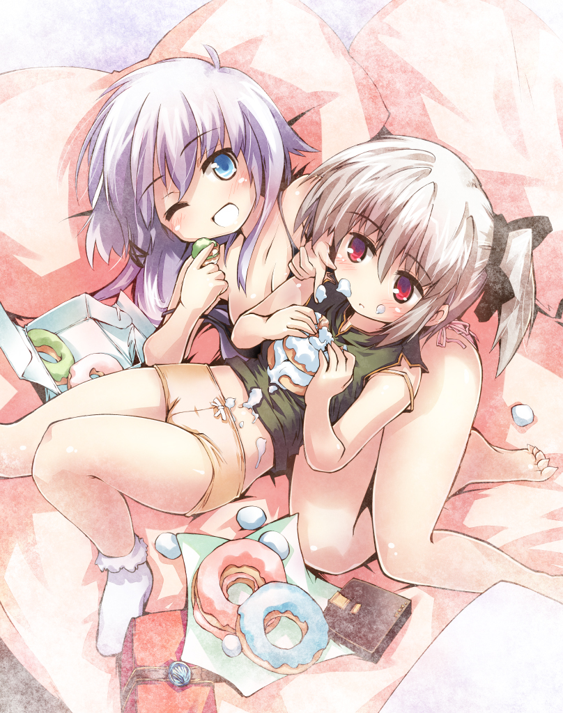 anceril sacred and nana huntsman (pixiv fantasia and 2 more) drawn by nanaroku_(fortress76)