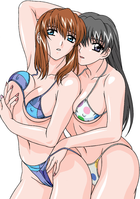 hitomi and lei fang (dead or alive) drawn by rudoni
