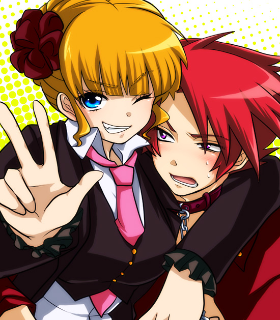 beatrice and ushiromiya battler (umineko no naku koro ni) drawn by uka_(color_noise)