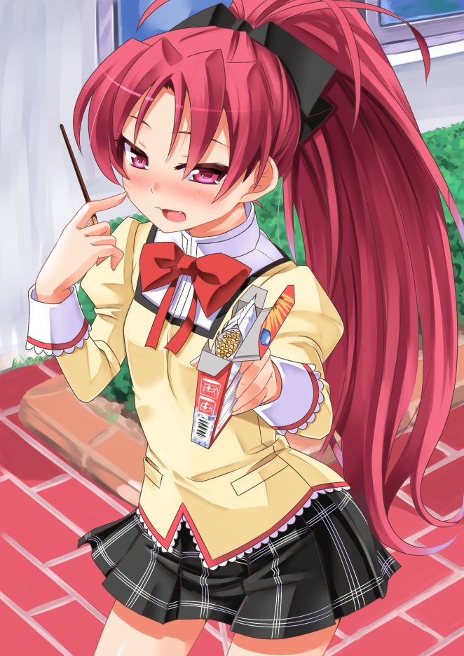 sakura kyoko (mahou shoujo madoka magica) drawn by miri_(ago550421)