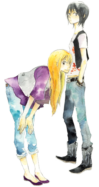 ayase asagi and torako (yotsubato!) drawn by rokudenashi