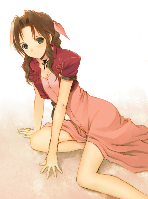 aerith gainsborough (final fantasy and 1 more) drawn by seiru_(prairie)