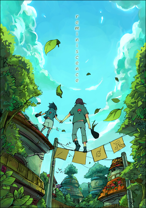 uchiha sasuke and uchiha itachi (naruto) drawn by inpells