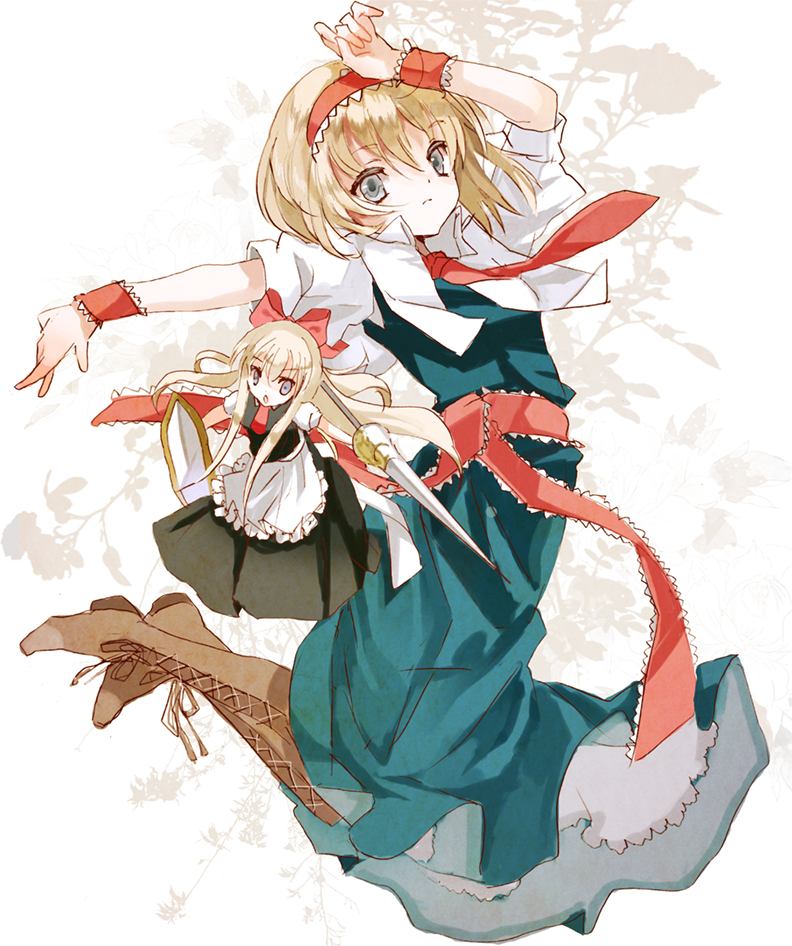 alice margatroid and shanghai doll (touhou) drawn by cierra_(ra-bit)