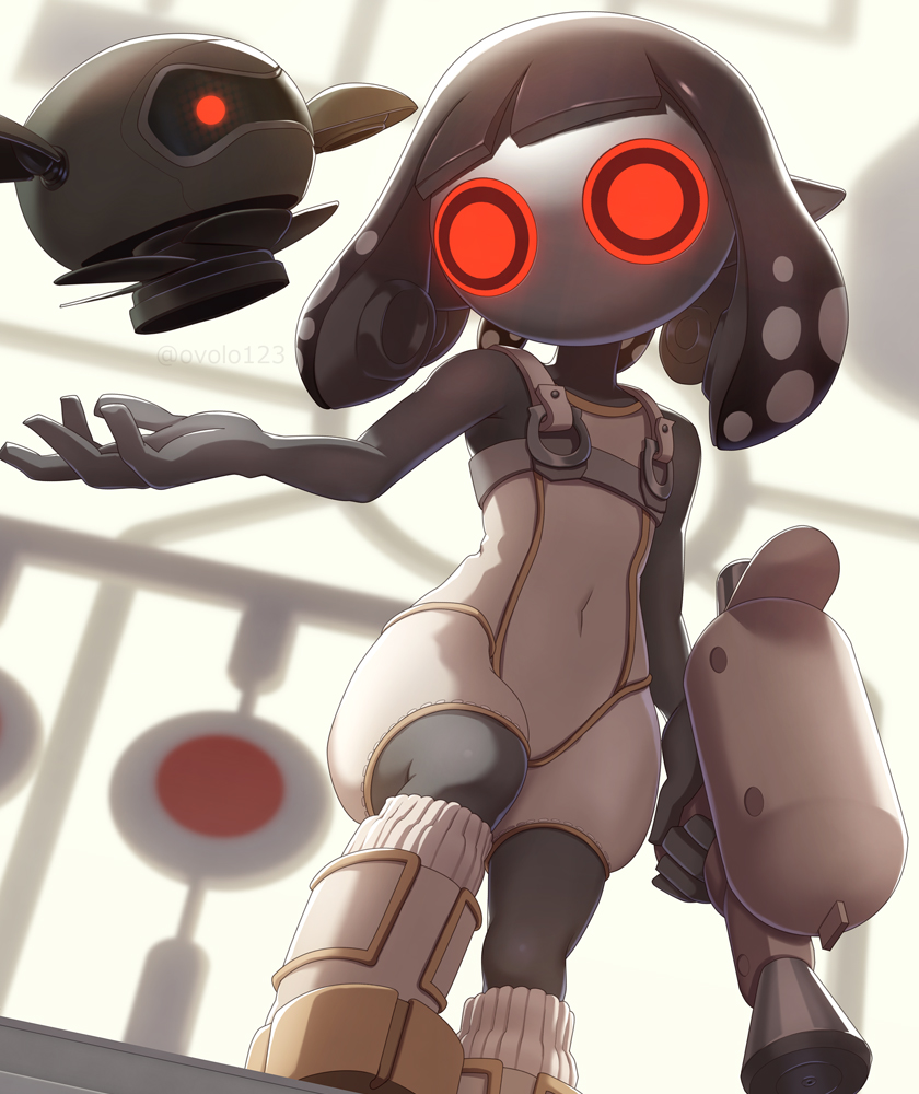 pearl, pearl drone, and parallel canon (splatoon and 2 more) drawn by ovolo123