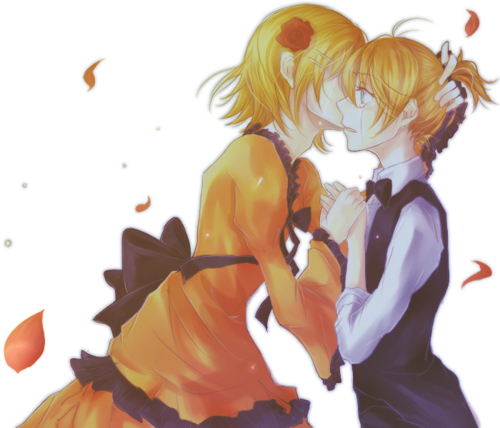 kagamine rin, kagamine len, riliane lucifen d'autriche, and allen avadonia (vocaloid and 3 more) drawn by yuna_(341819)