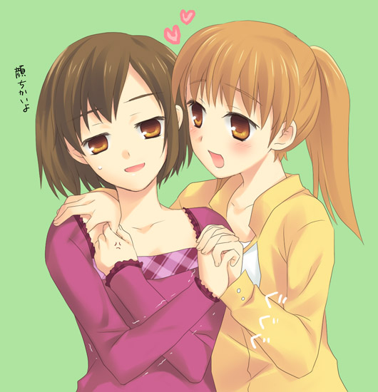sasaki and tachibana kyouko (suzumiya haruhi no yuuutsu) drawn by fuyuichi