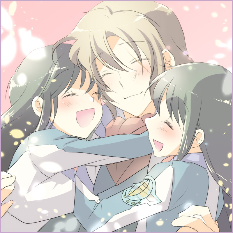 minashiro soushi, minashiro orihime, and minashiro tsubaki (soukyuu no fafner) drawn by rinoritama