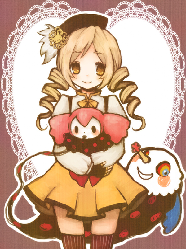 tomoe mami and charlotte (mahou shoujo madoka magica) drawn by 1st-mn