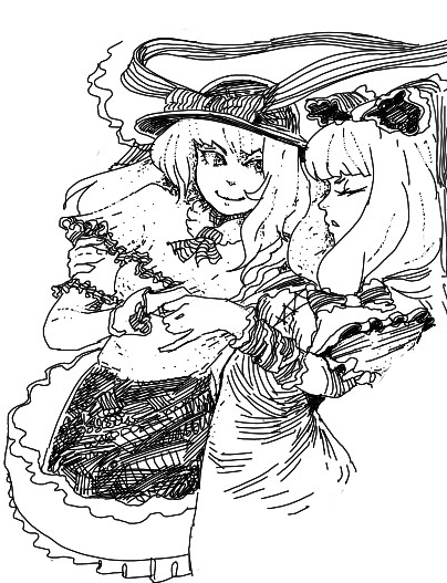 kagiyama hina and nagae iku (touhou) drawn by rewinderon