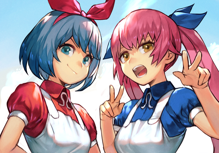 omega rio and omega ray (omega sisters) drawn by hungry_clicker