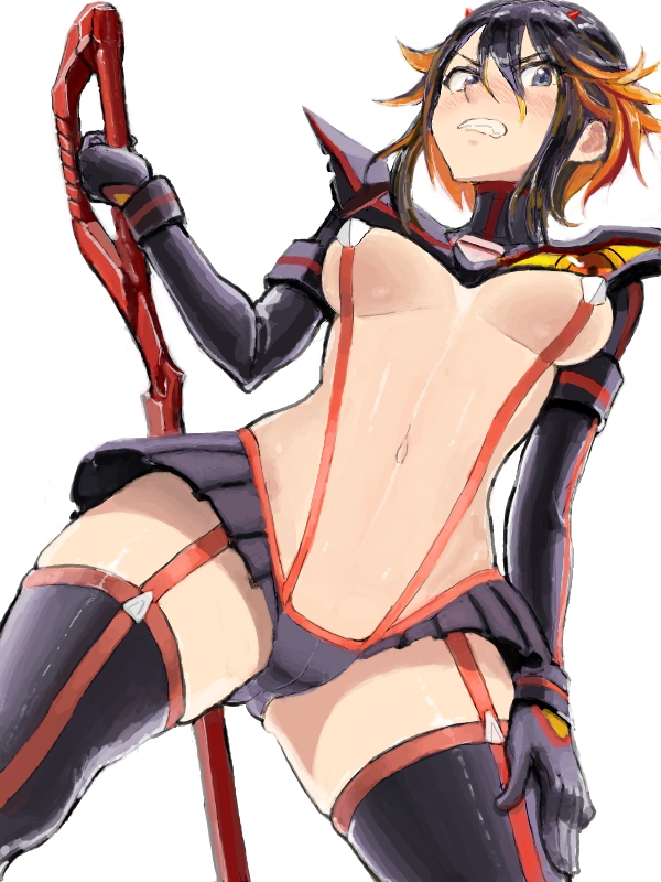 matoi ryuuko and senketsu (kill la kill) drawn by sukeroku_(treeee)