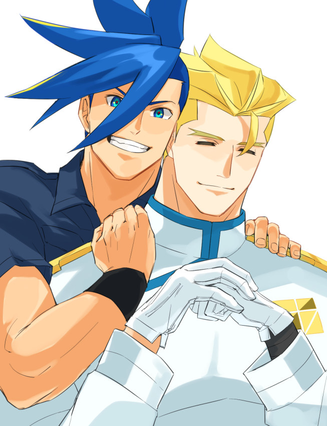 galo thymos and kray foresight (promare) drawn by sake_(kadai)