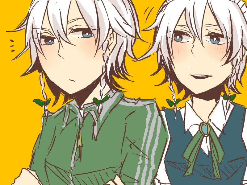 izayoi sakuya (touhou) drawn by daina_(encore62)
