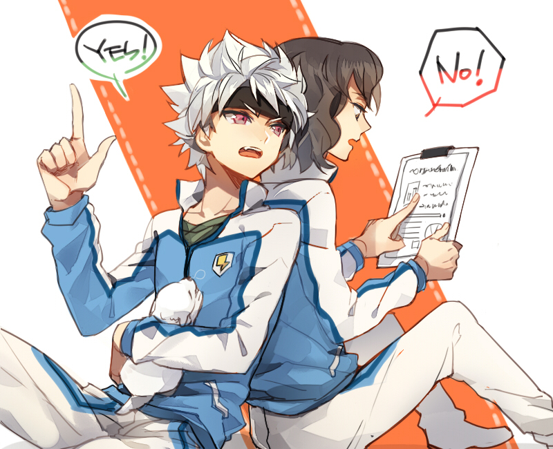 shindou takuto and ibuki munemasa (inazuma eleven and 2 more) drawn by jaenbba