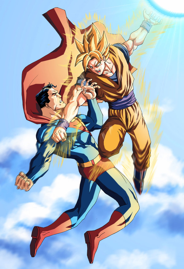 son goku and superman (dragon ball and 3 more) drawn by miguel_mendonca