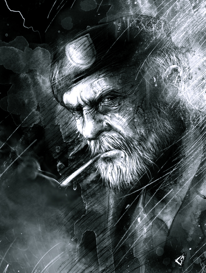 bill (left 4 dead and 1 more) drawn by gavade