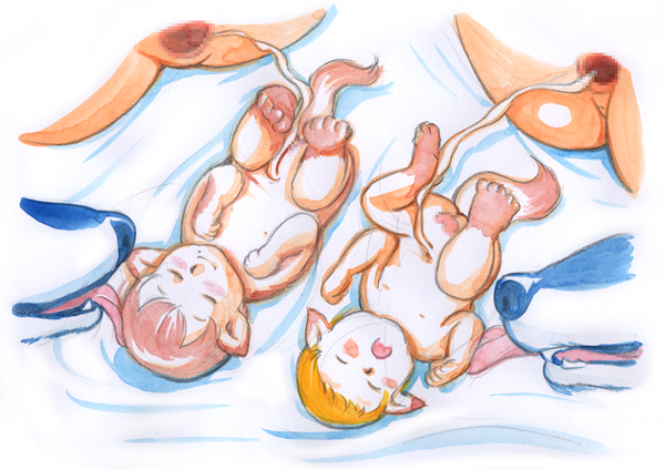 leina, exiled warrior leina, and sigui (queen's blade and 1 more) drawn by caracol