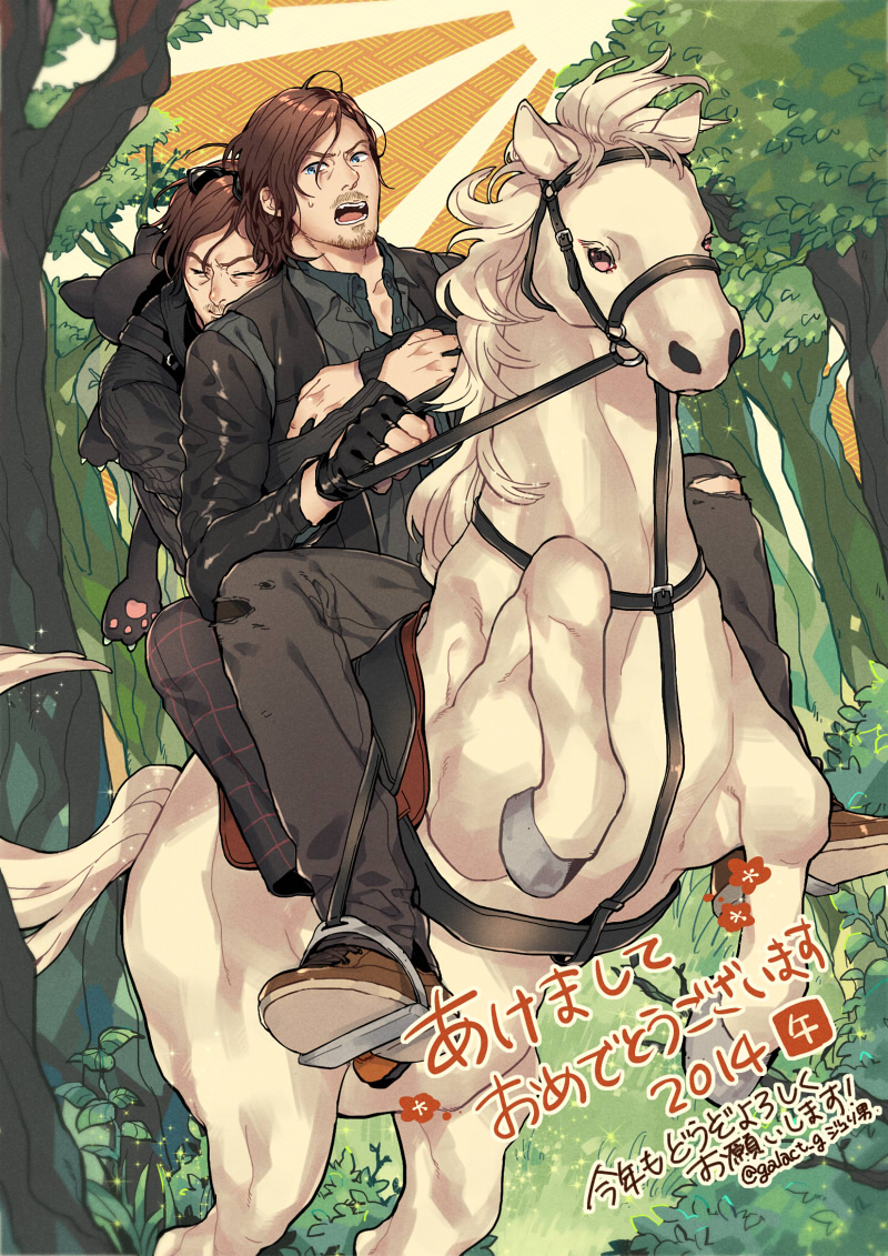norman reedus, daryl dixon, and murphy macmanus (the walking dead and 1 more) drawn by dethmath