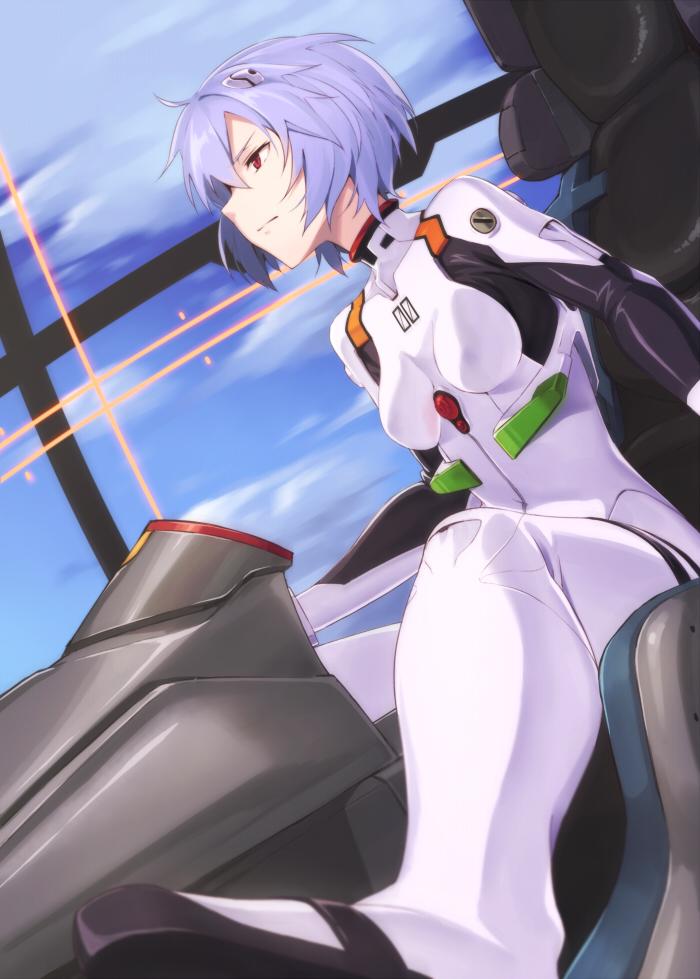 ayanami rei (neon genesis evangelion) drawn by kinta_(distortion)