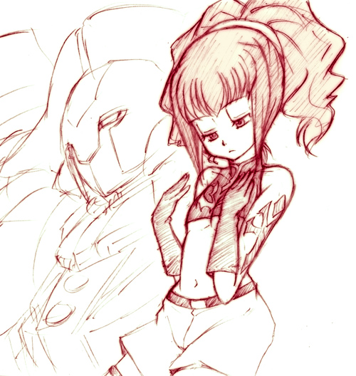 anya alstreim and mordred (code geass) drawn by kannagi_kaname
