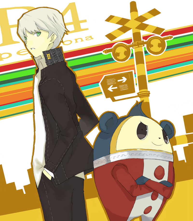 narukami yu and kuma (persona and 1 more) drawn by clip02md