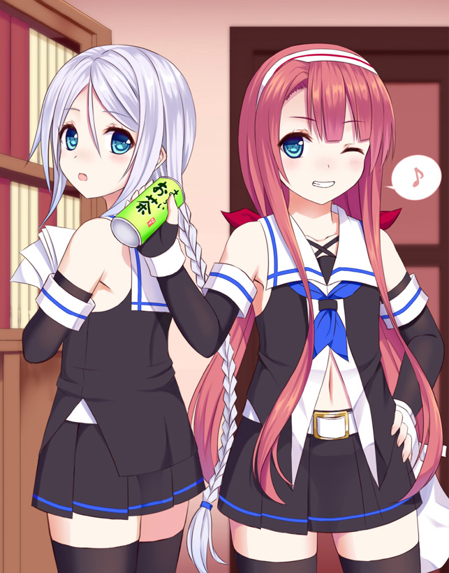 kawakaze and umikaze (kantai collection) drawn by tukino_neru
