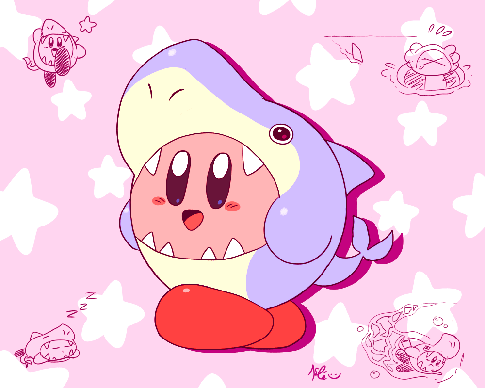 kirby and waddle dee (kirby) drawn by keke_(kokorokeke)