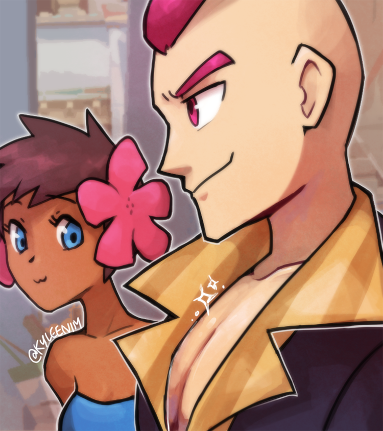 phoebe and sidney (pokemon and 1 more) drawn by ky-nim
