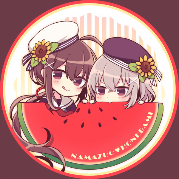 namazuo toushirou and honebami toushirou (touken ranbu) drawn by amane_kurumi