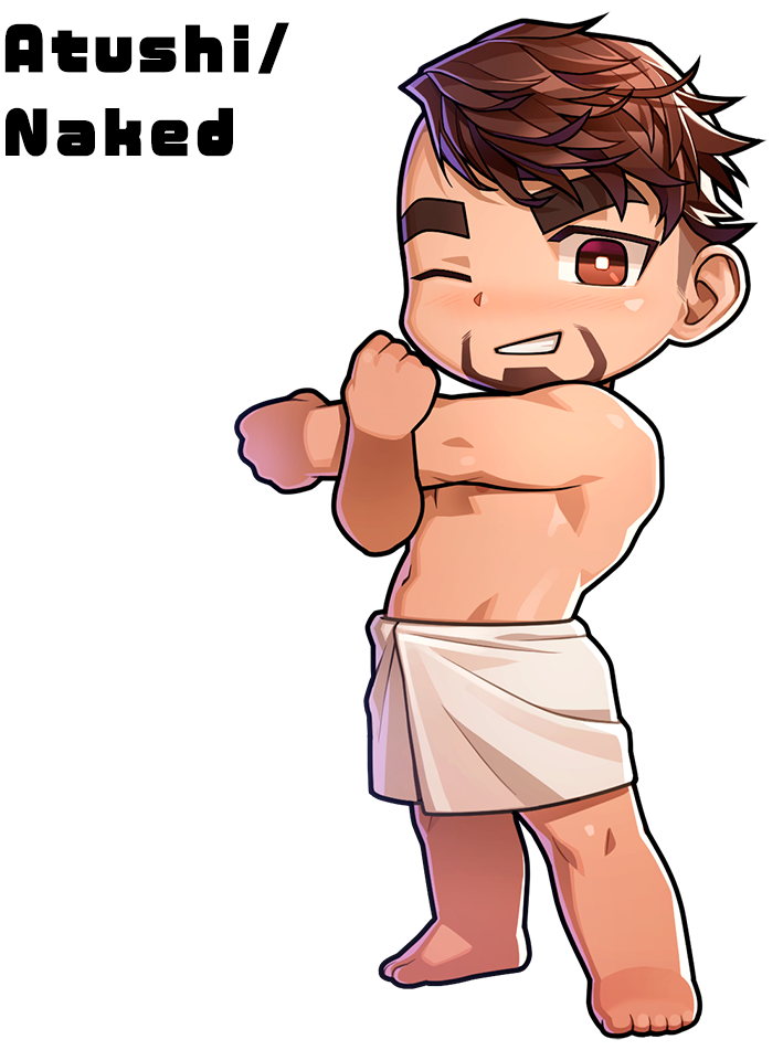 atsushi kenzaki (gachimuchi de dosukebe na kateikyoushi no oniisan to sugosu natsu) drawn by wasp_(anthyutena)