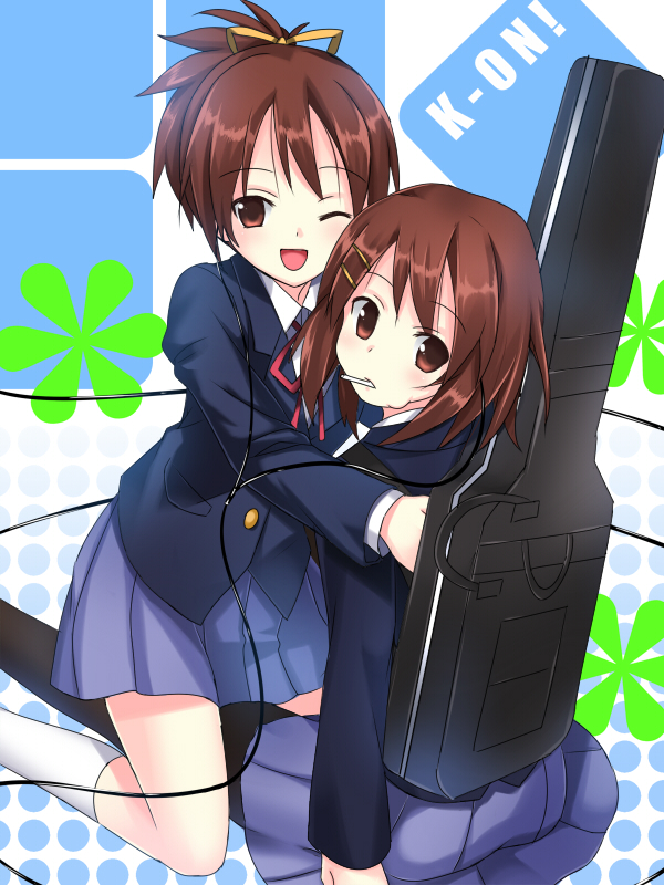 hirasawa yui and hirasawa ui (k-on!) drawn by koi_(koisan)