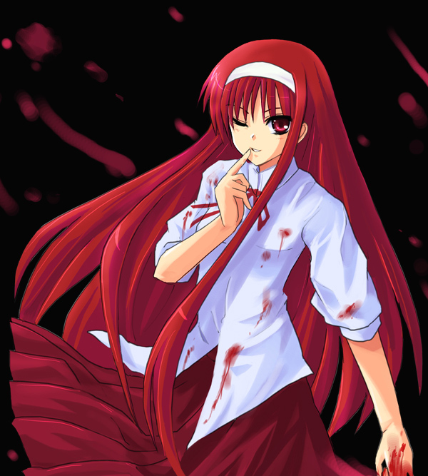 tohno akiha and vermillion akiha (tsukihime) drawn by haura_akitoshi