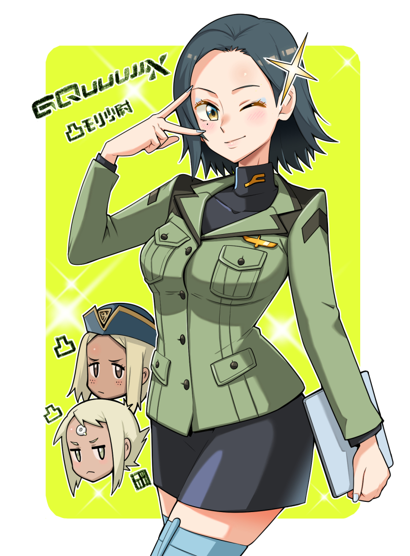 comoli harcourt, lal'c mellk mal, and kitsurubami (gundam and 4 more) drawn by bowieknife
