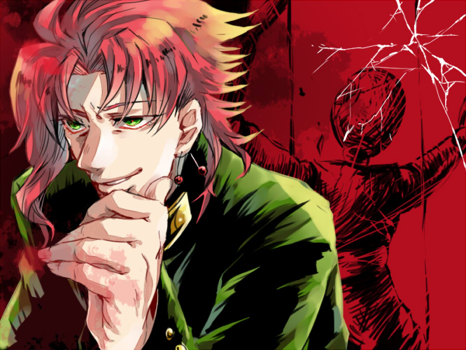kakyoin noriaki (jojo no kimyou na bouken and 1 more) drawn by kamuinii