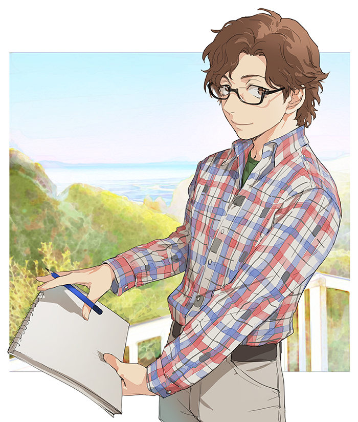 hiraga keisuke (persona and 1 more) drawn by isa_(peien516)