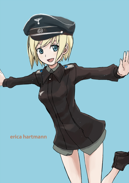 erica hartmann (world witches series and 1 more) drawn by gu-chi