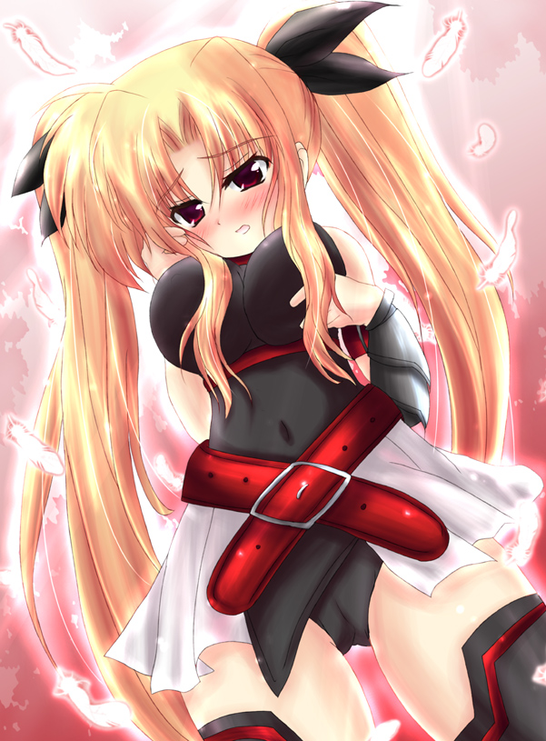 fate testarossa (lyrical nanoha and 2 more) drawn by shaian