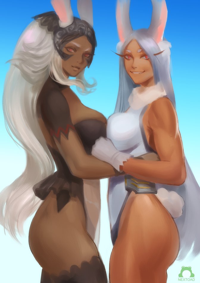 mirko and fran (final fantasy and 2 more) drawn by nextoad