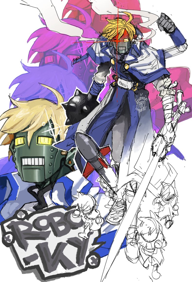 robo-ky (guilty gear and 1 more) drawn by snoozincopter