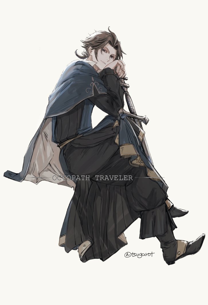 cyrus albright (octopath traveler and 1 more) drawn by tsugarot