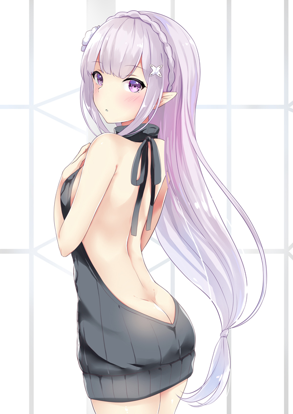 emilia (re:zero kara hajimeru isekai seikatsu) drawn by kaetzchen