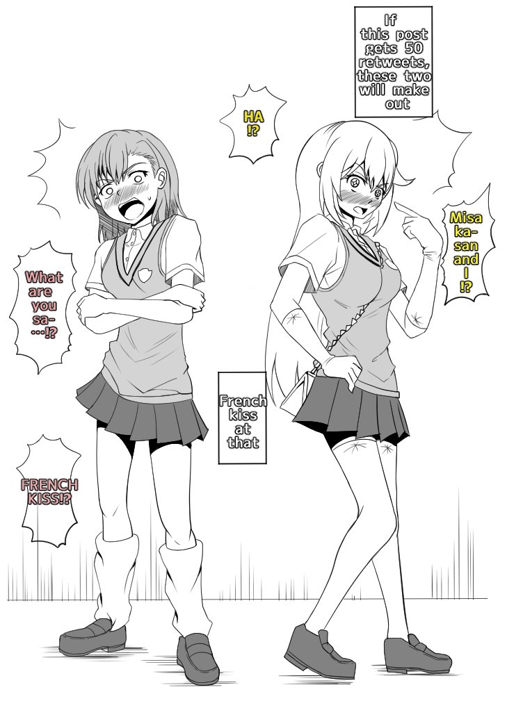 misaka mikoto and shokuhou misaki (toaru majutsu no index and 1 more) drawn by ryuugamine_ryuuto