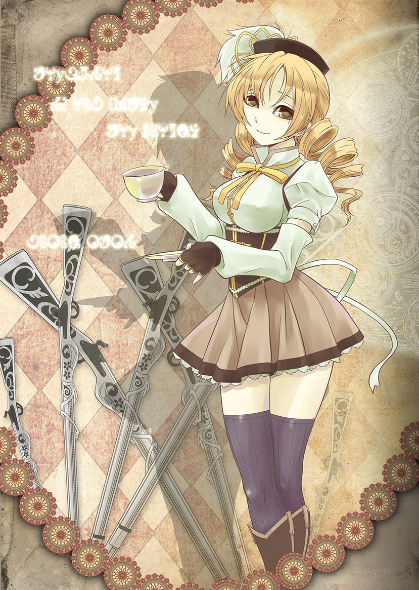 tomoe mami (mahou shoujo madoka magica) drawn by mk_(mod0)