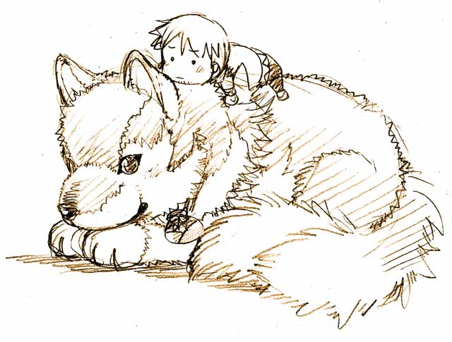 holo and craft lawrence (spice and wolf) drawn by ikuta_takanon