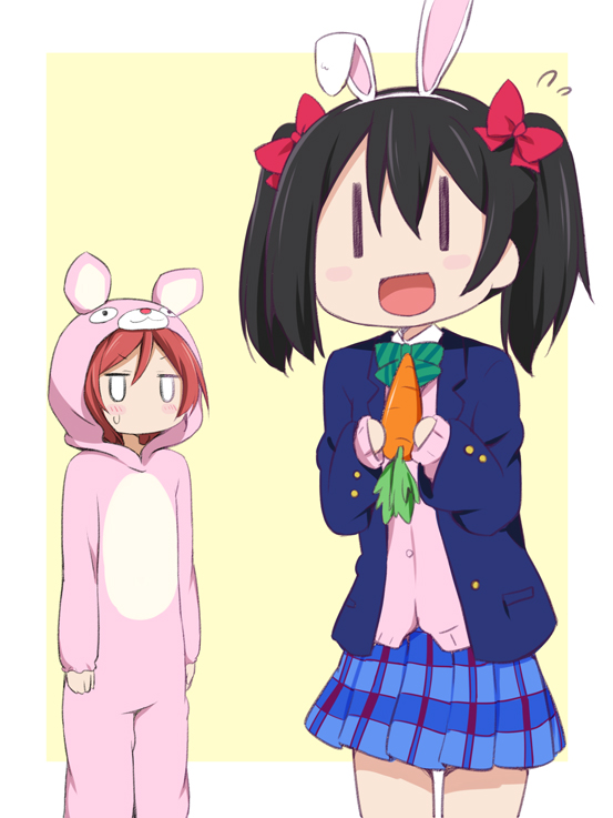 nishikino maki and yazawa nico (love live! and 1 more) drawn by miyako_hito