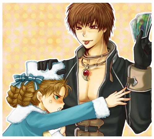 yuri hyuga and anastasia (shadow hearts and 1 more)